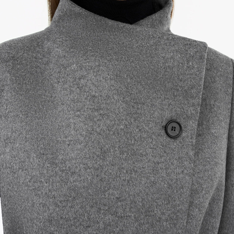 Cedrin Cashmere Blend Coat - Grey Mel