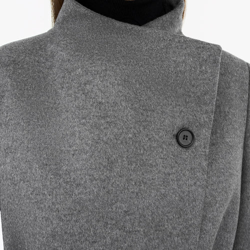 Cedrin Cashmere Blend Coat - Grey Mel