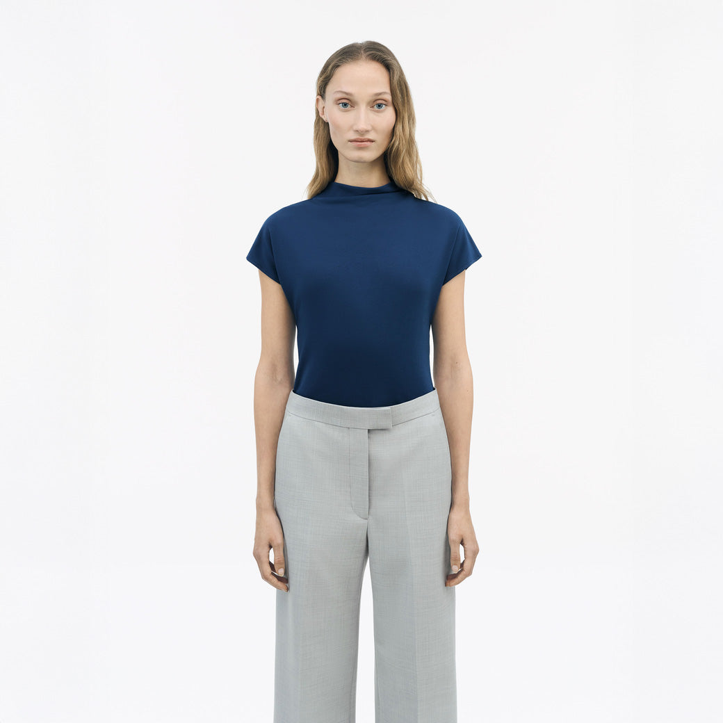 Alitta  Slip-On Shaped Top Jersey -  Deep Marine Blue