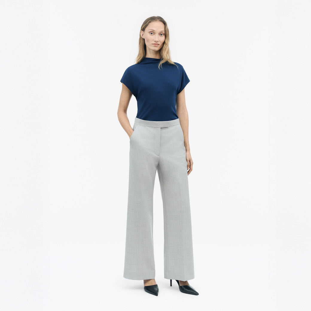 Alitta  Slip-On Shaped Top Jersey -  Deep Marine Blue