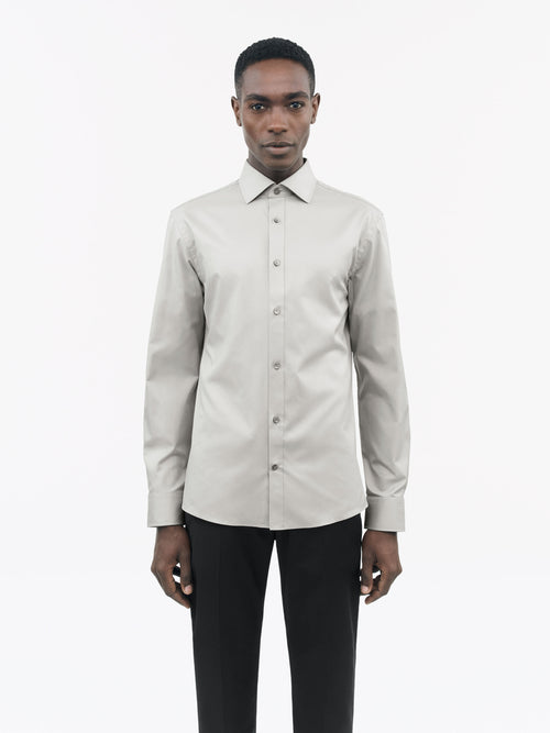 Adley C Cutaway Collar Shirt - Granite