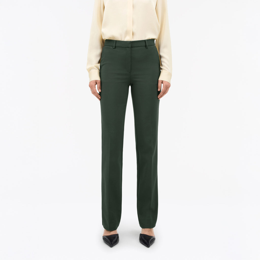 Noowa Slim-Fit Trousers  - Midnight Green