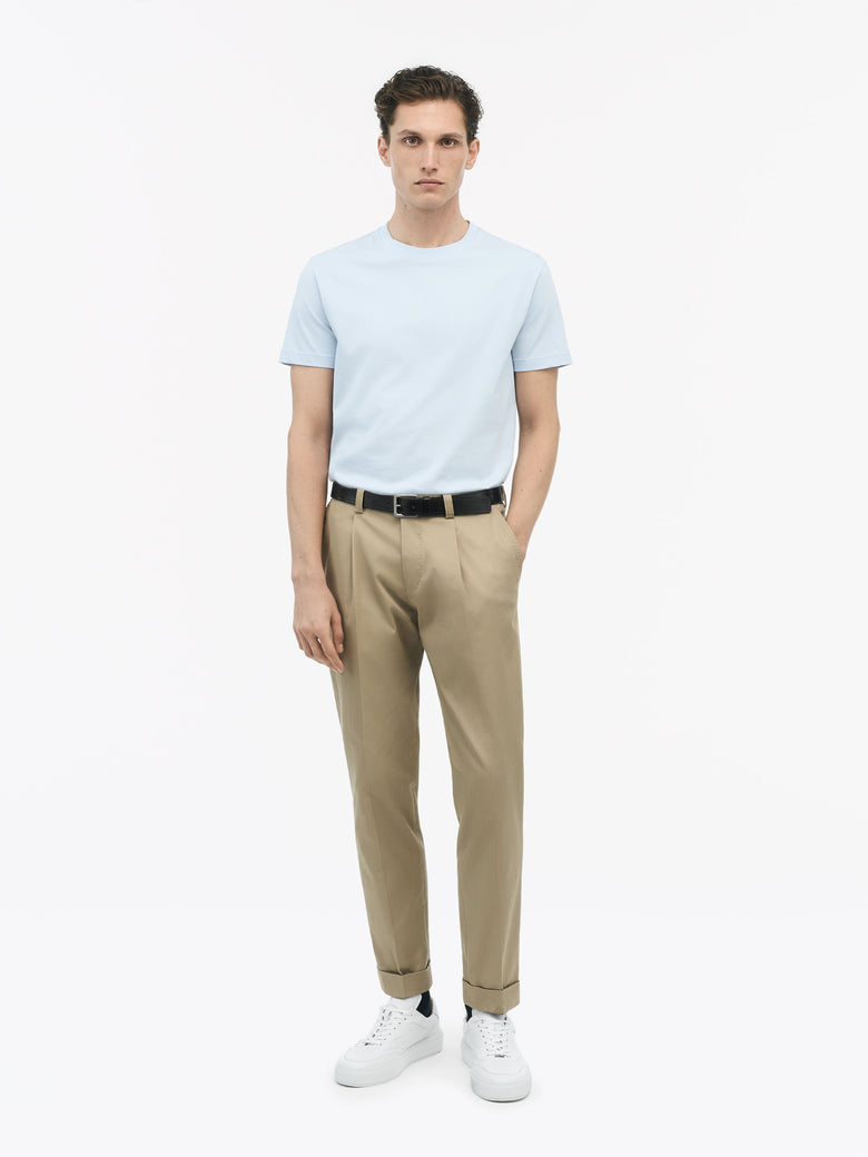 Dillan - Basic Cotton T-Shirt - Light Blue