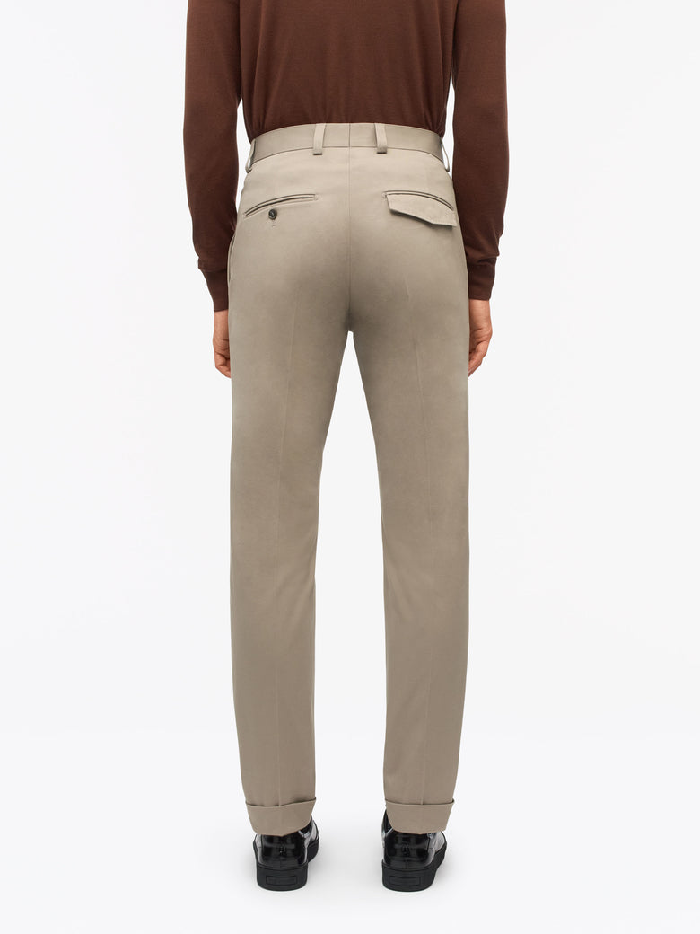 Tenuta P Slim-Fit Trouser - Dirt Tape Beige