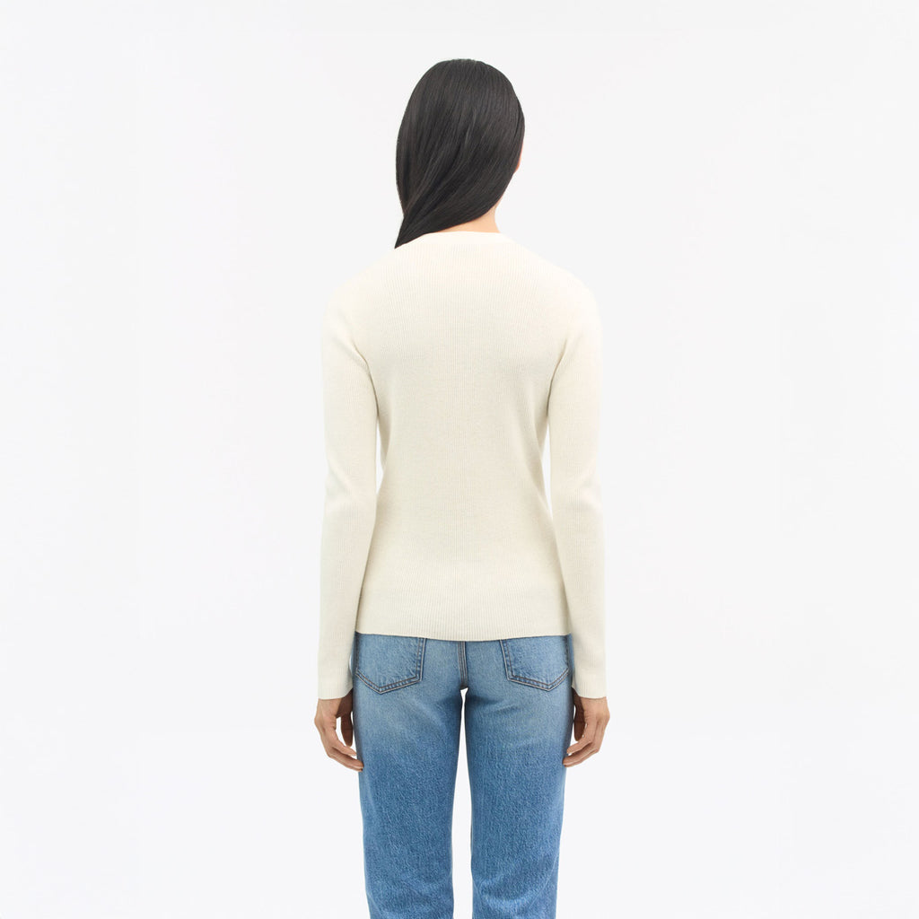 Giane Slim Fit Cardigan - Alabaster White
