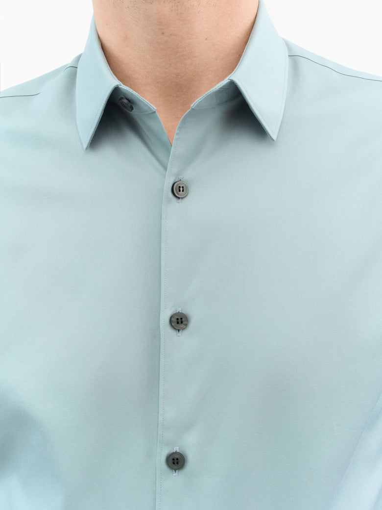 Filbrodie Extra-Slim Cotton Shirt - Dust Blue