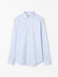 Adley C Cotton Stripe Shirt - Still Blue