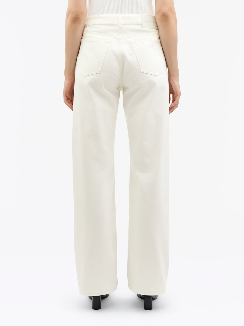Milis Skylight Mid-Rise Jeans - Soft White