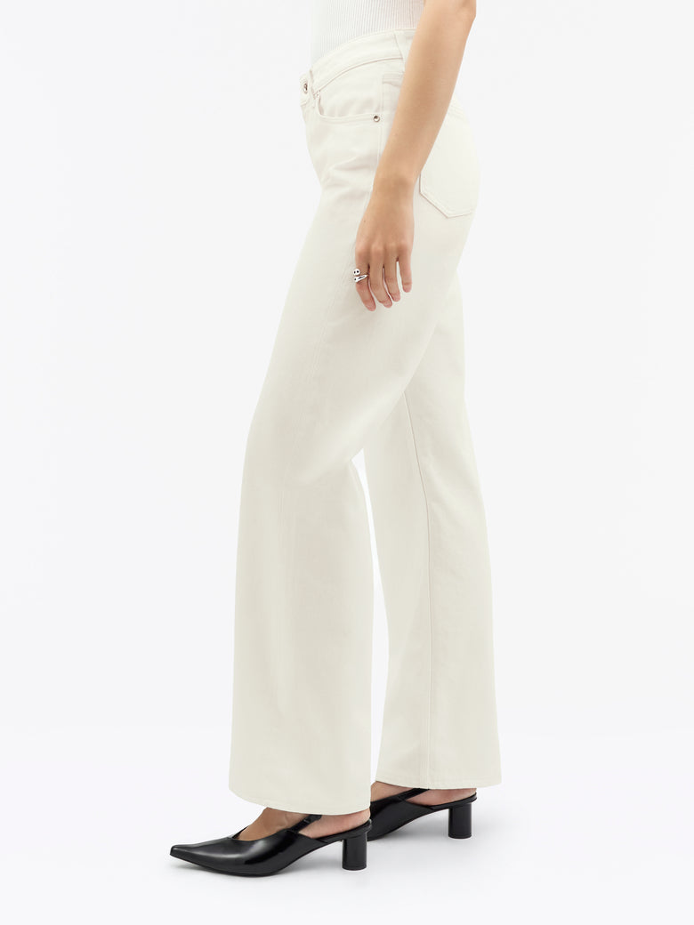 Milis Skylight Mid-Rise Jeans - Soft White