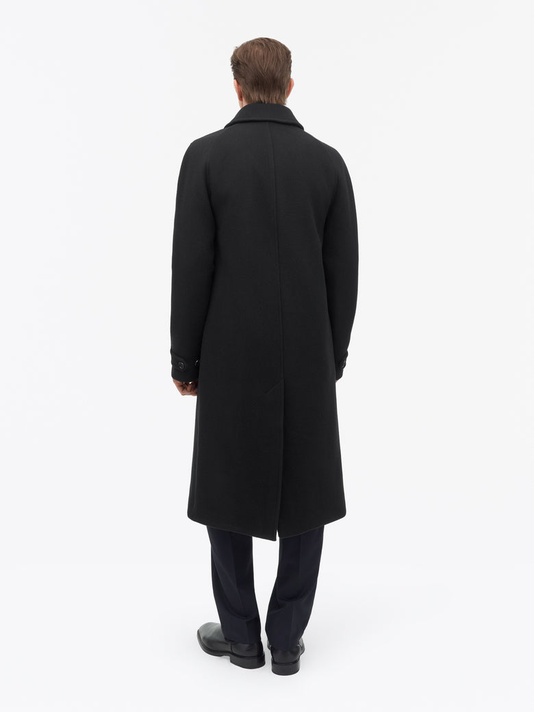 Carlton W Wool Coat - Black