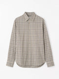Bjorn Cotton Check Shirt -  Checkered Brown