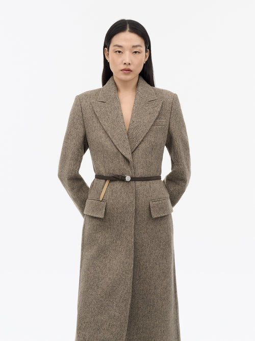 Manteau Camden en laine pour auto - Beige foncé