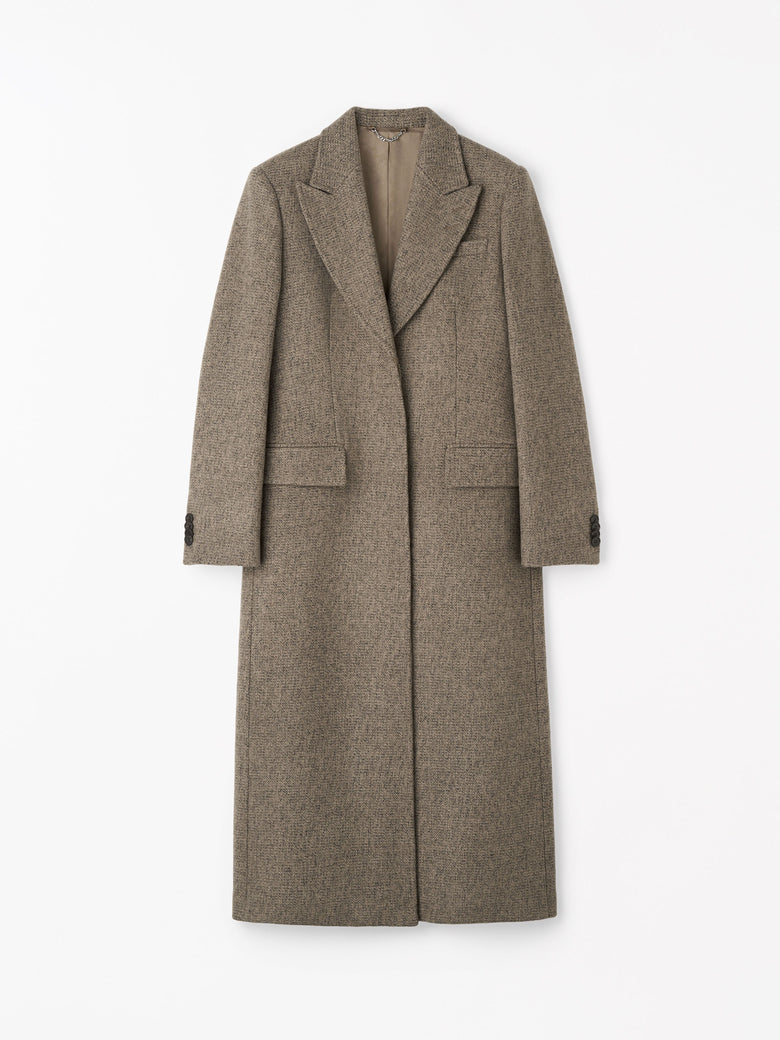 Manteau Camden en laine pour auto - Beige foncé