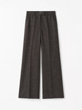 Pantalon Irit en laine mouchetée - Violet foncé