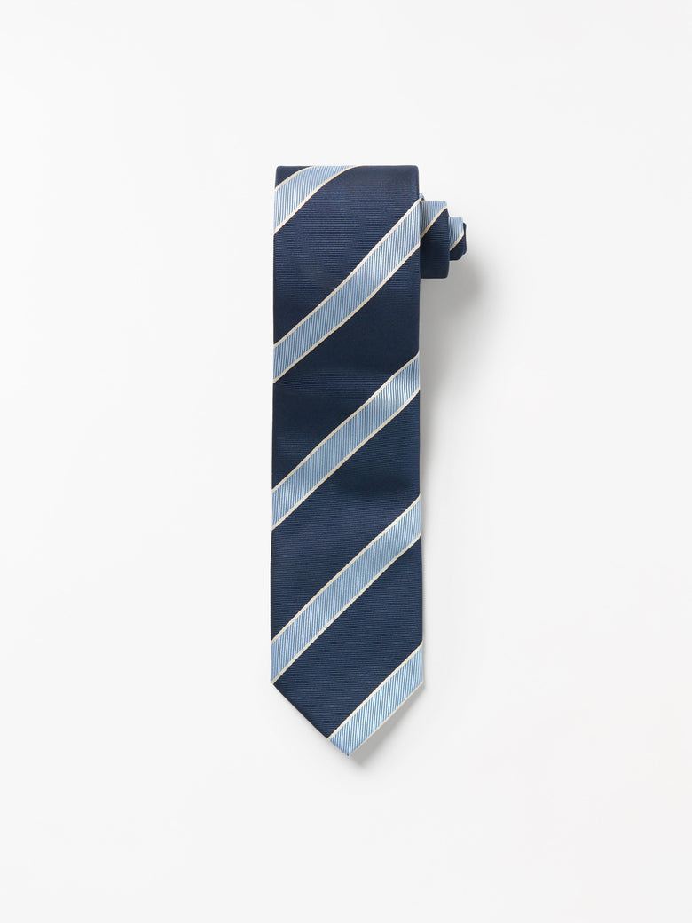 Septa Silk Stripe Tie - Blue Stripe