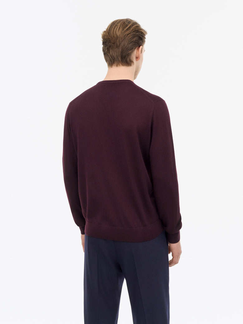 Connor RWS Merino Sweater - Dark Purple