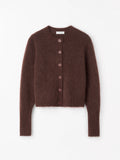 Cardigan en laine et mohair Leonie - Bordeaux