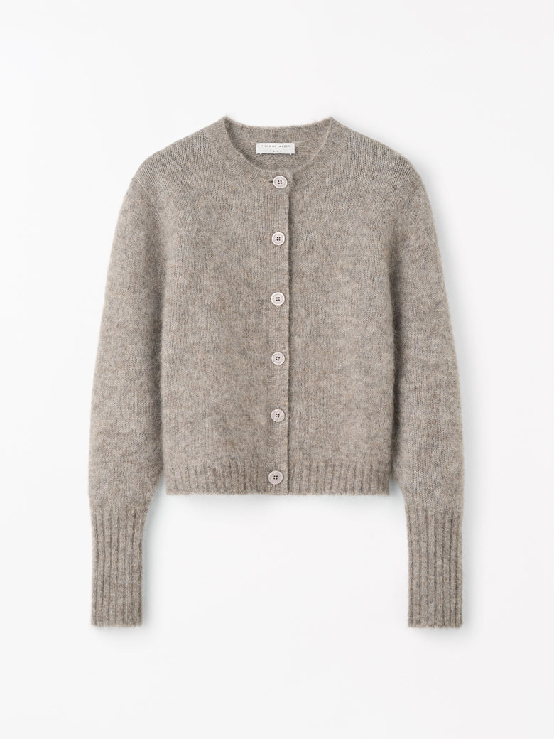 Gilet en mohair et laine Leonie - Beige