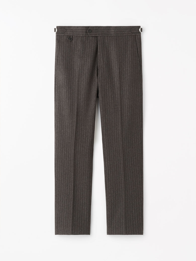 Tenuta Brushed Wool Trousers - Green