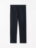 Tense A Pinstripe Wool Trousers - Blue