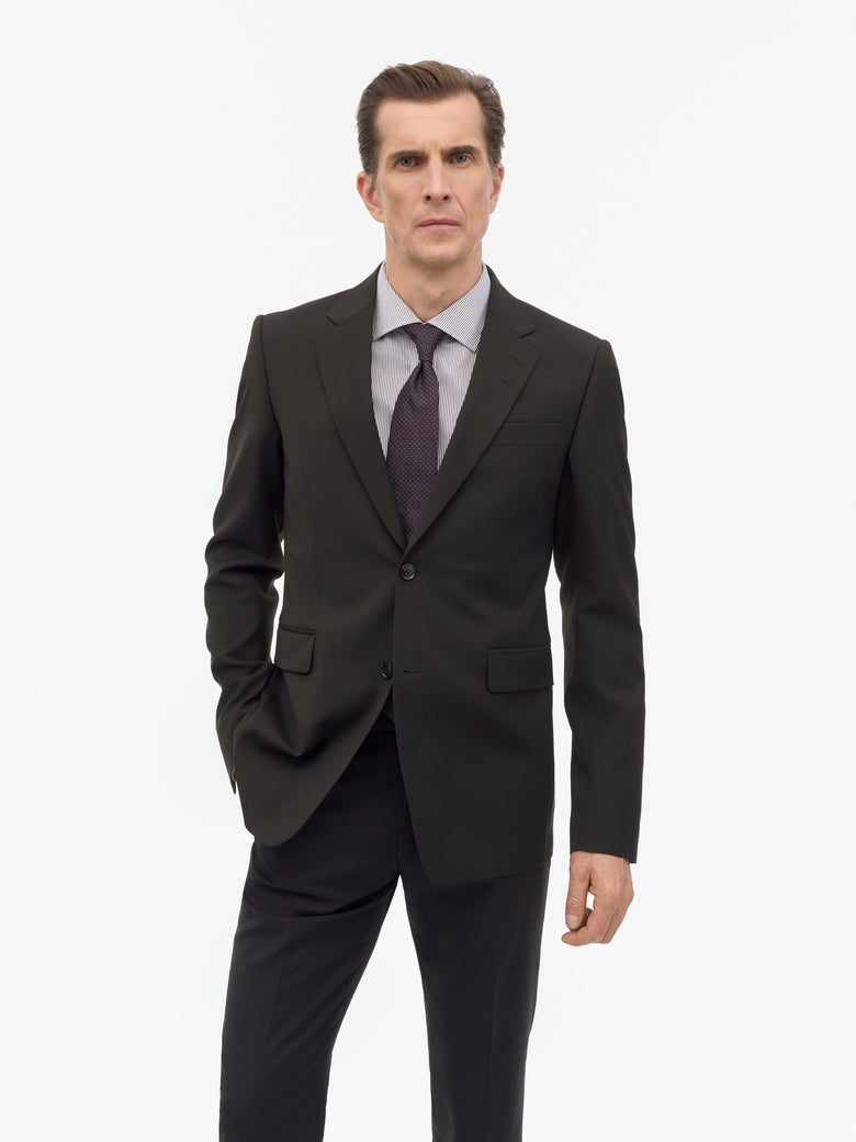 Justin RWS Wool Jacket -  Dark Brown