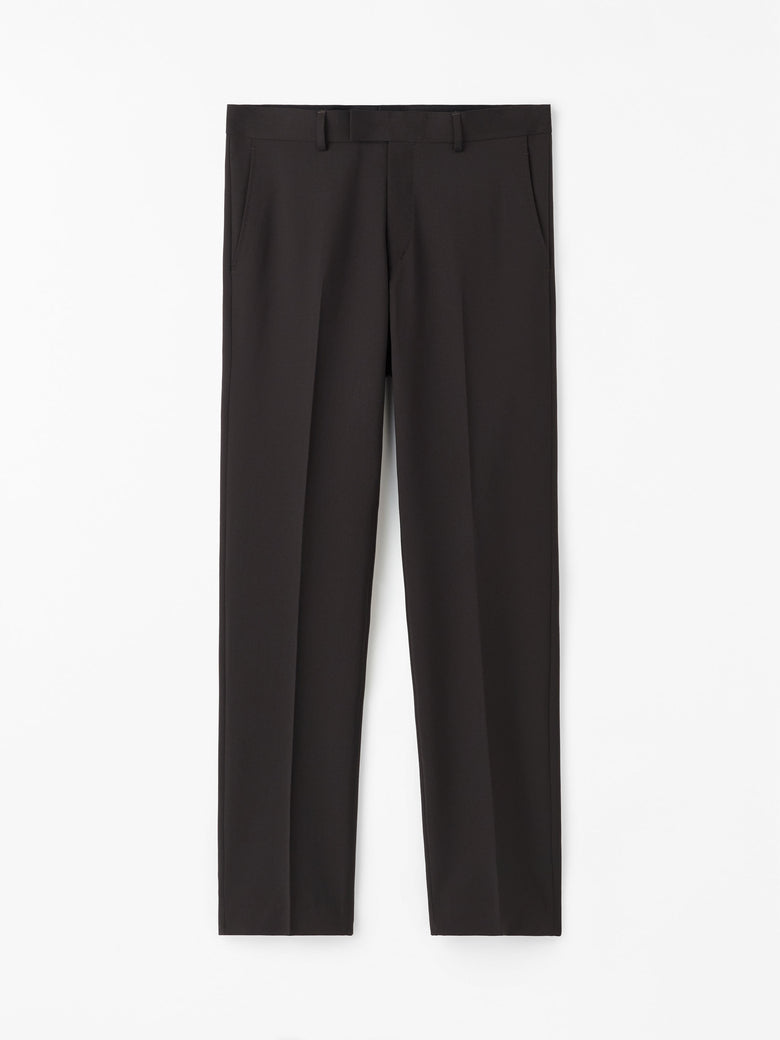 Tenuta RWS Slim-Fit Wool Trousers -  Dark Brown