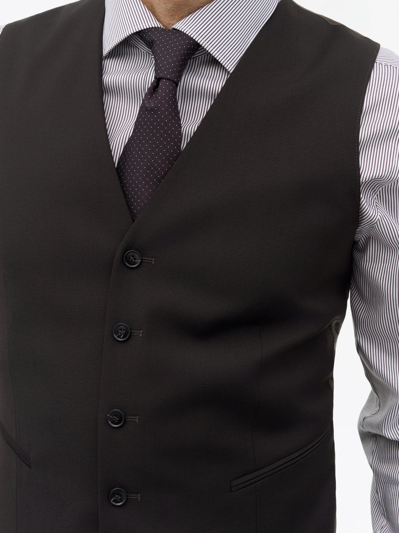 Winston RWS Tailored Waistcoat - Dark Brown