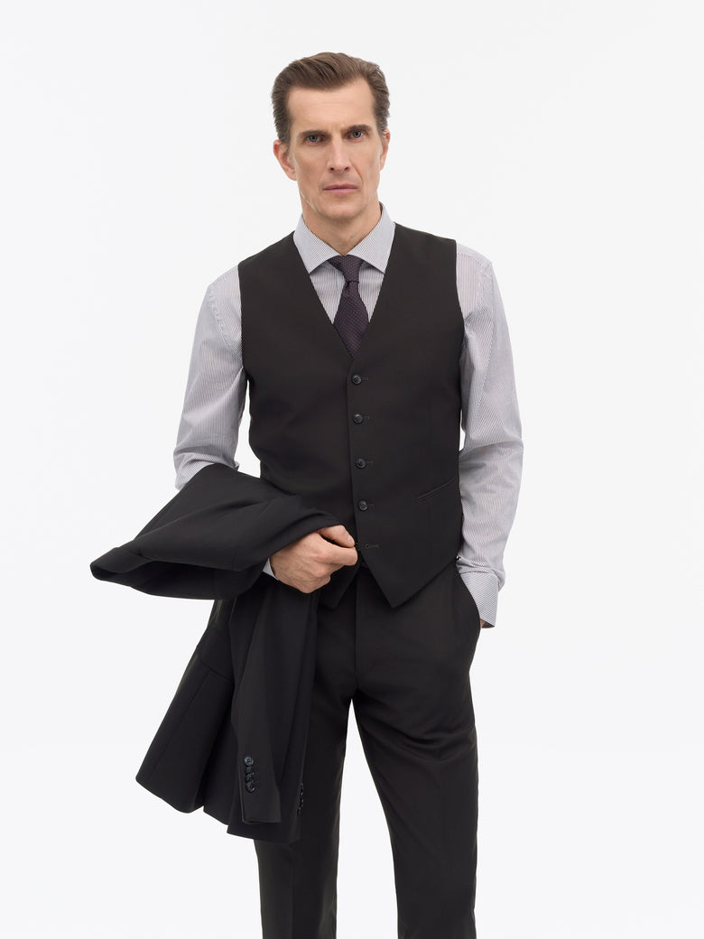 Winston RWS Tailored Waistcoat - Dark Brown