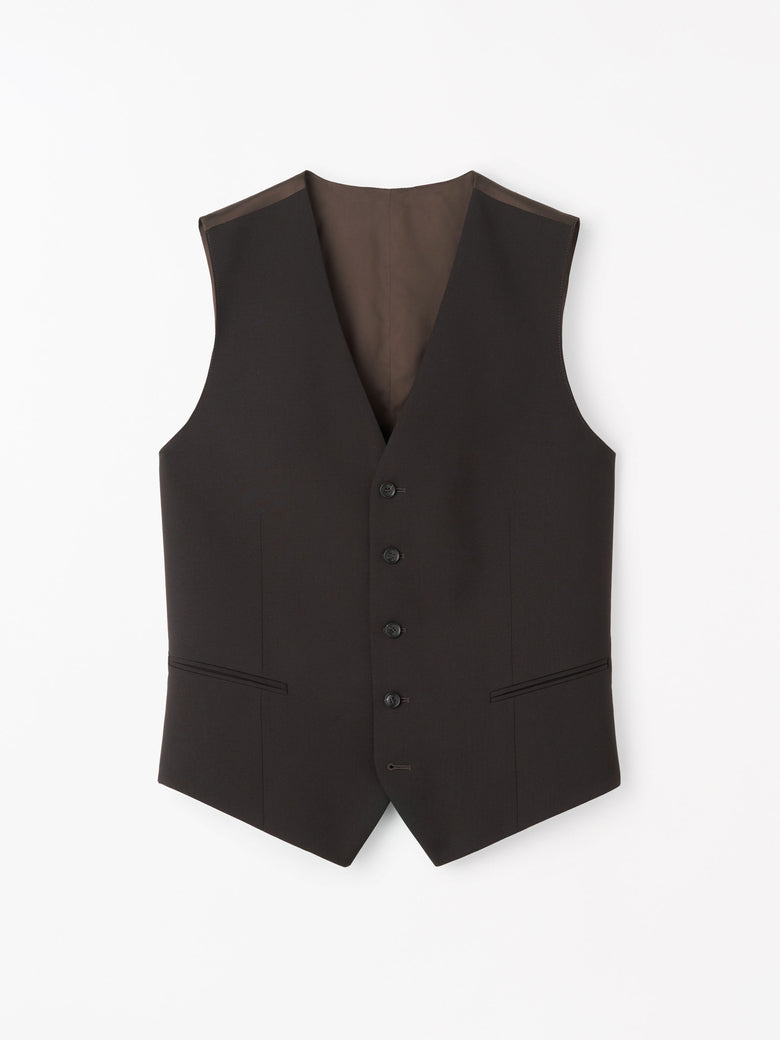 Winston RWS Tailored Waistcoat - Dark Brown