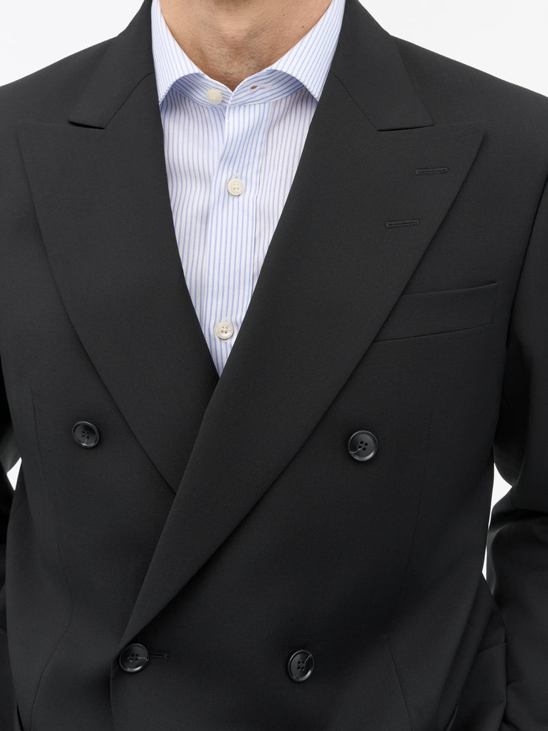 Joachim Double-Breasted Jacket - Black