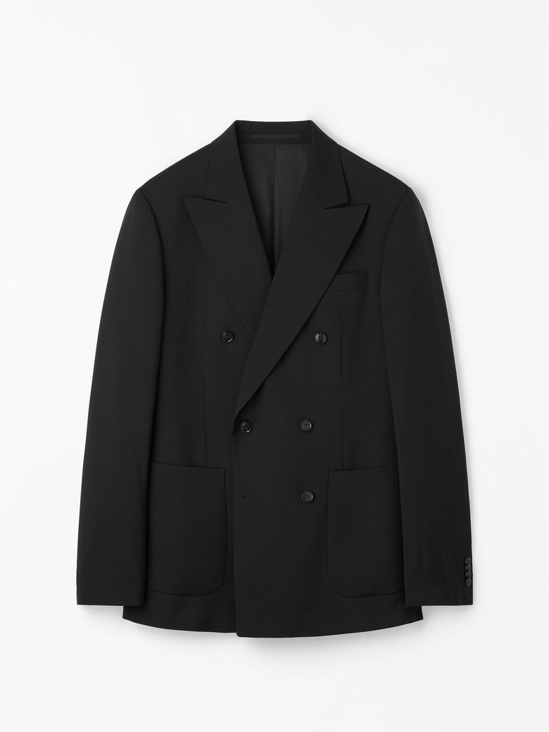 Joachim Double-Breasted Jacket - Black