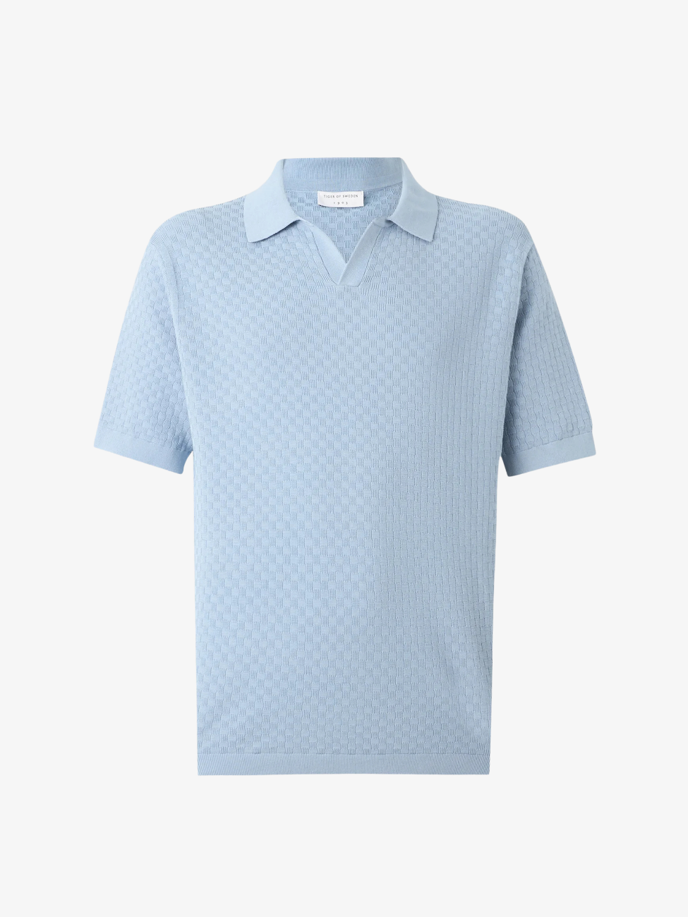 Eoin Structured Cotton Polo - Shady Blue