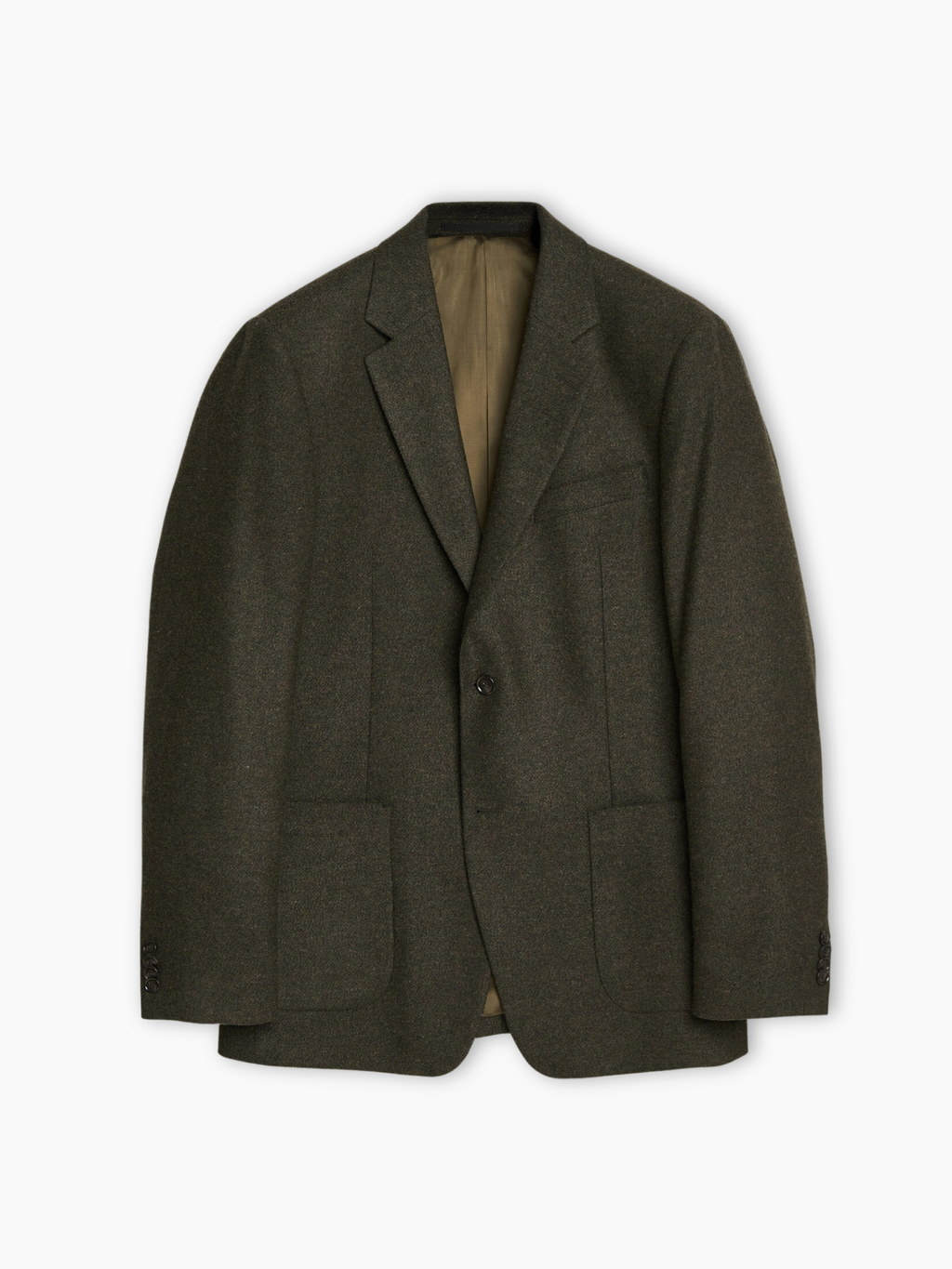 JUSTIN P Wool Blazer Jacket - MUTED CANOPY