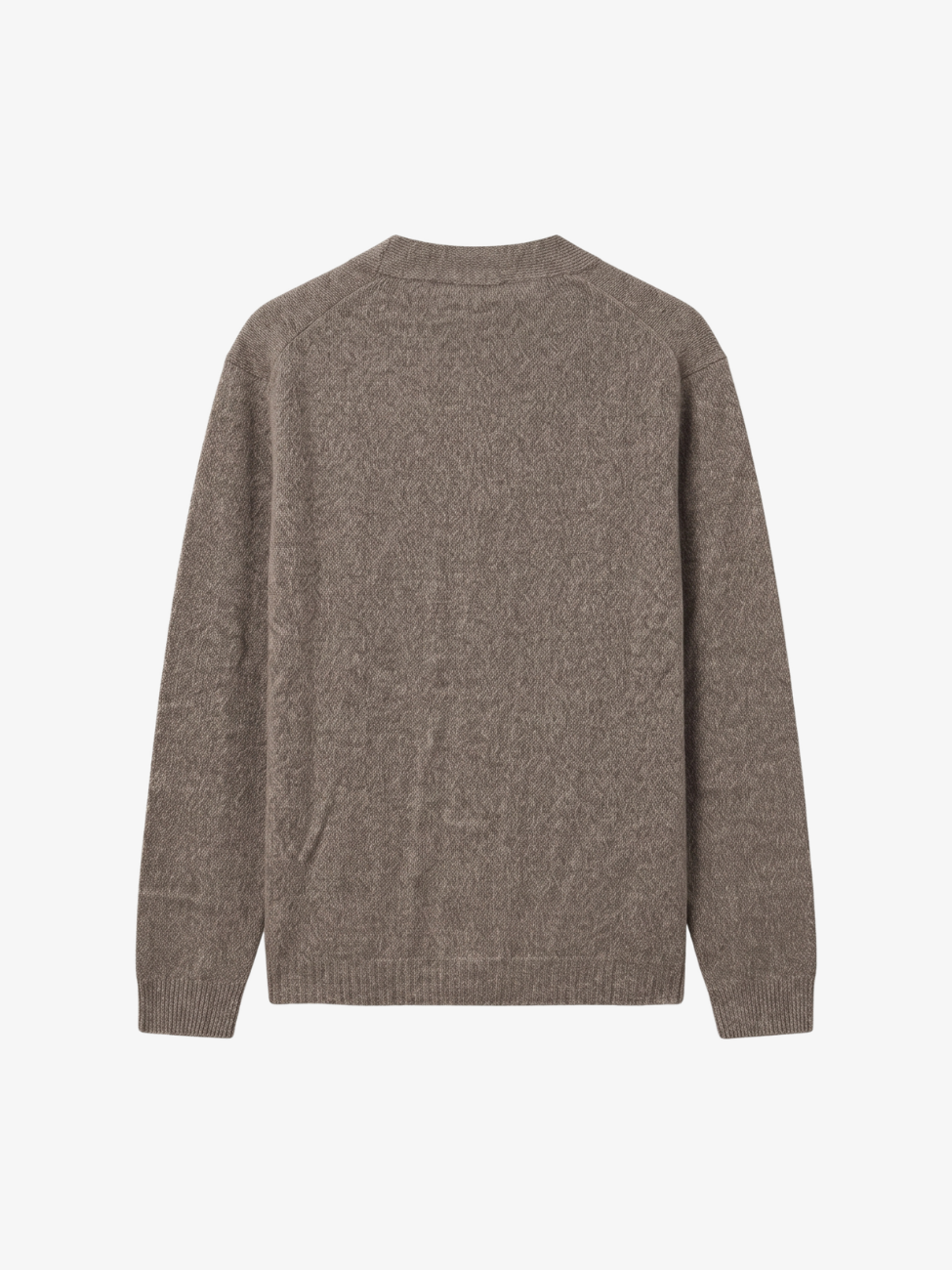 Ultrafine Merino & Cashmere Blend Cardigan - Beige Brown