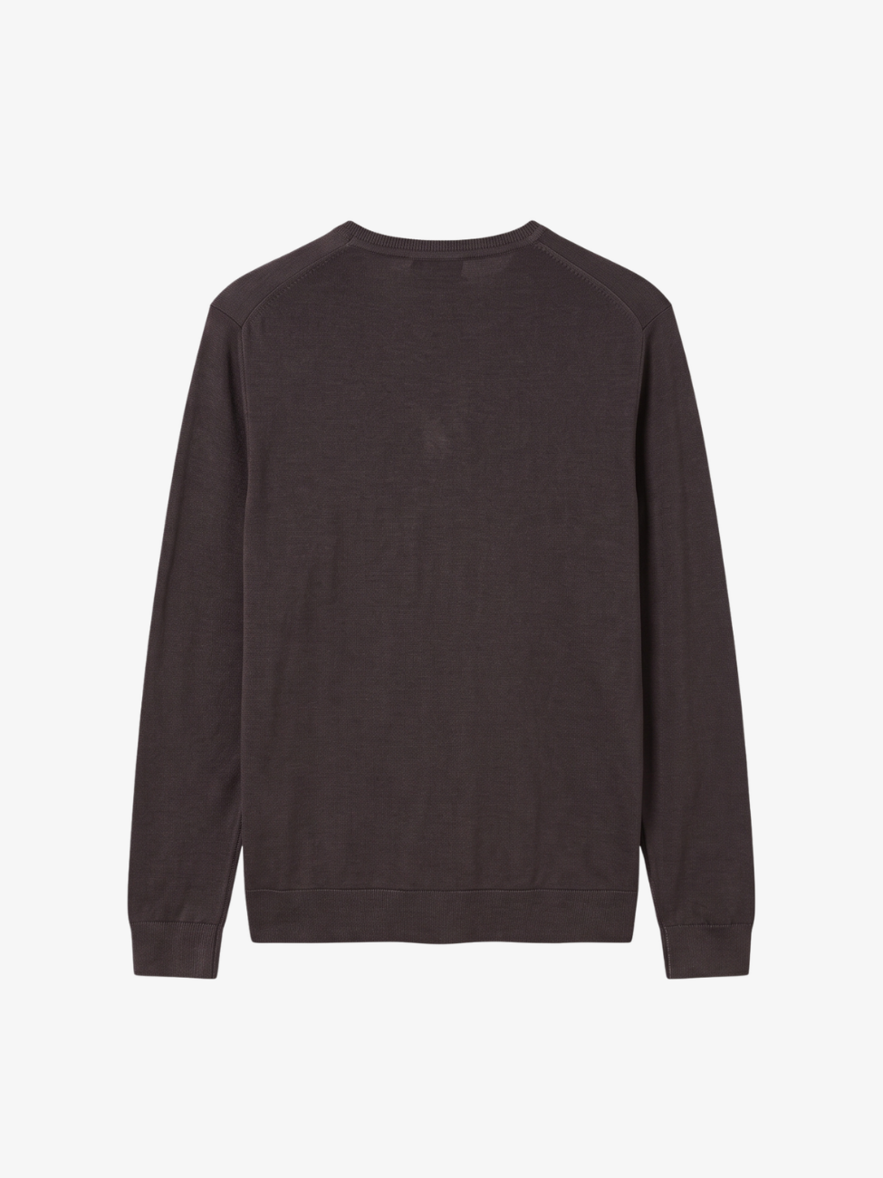 Extra Fine Merino Wool Crewneck - Brown
