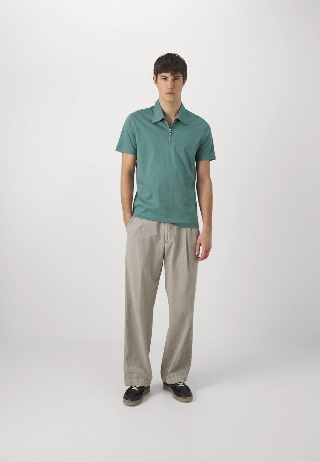 Laron Polo Jersey Shirt - Dark Mint