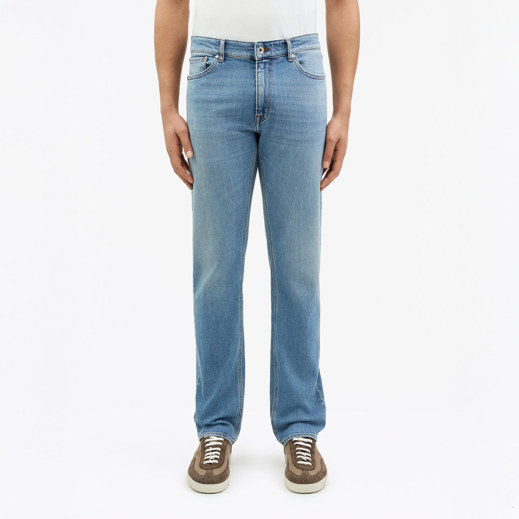 Des Mission Slim-Straight Jeans - Light Blue