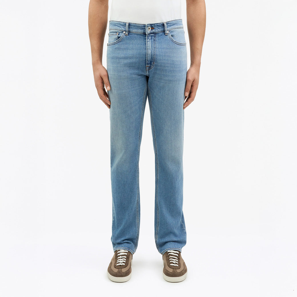 Des Mission Slim-Straight Jeans - Light Blue
