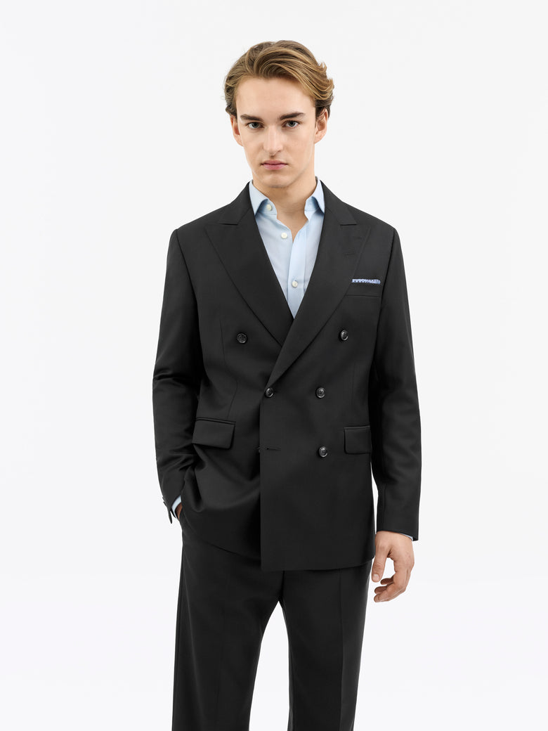 Ease DB Double-Breasted Jacket - Black