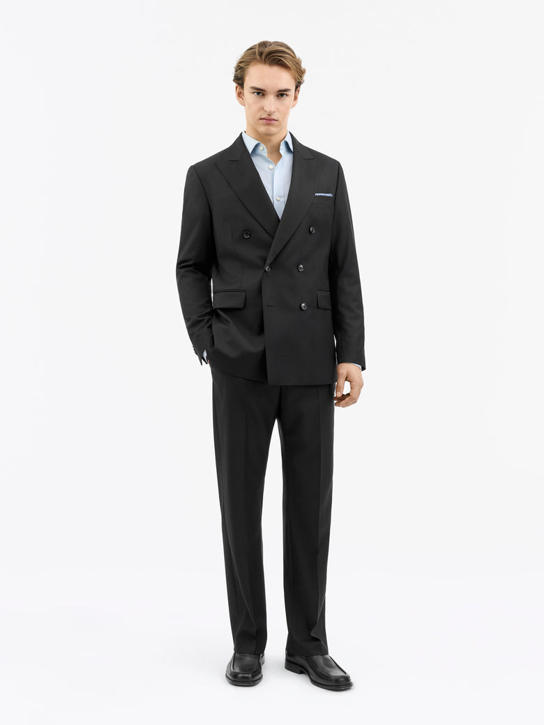 Ease DB Double-Breasted Jacket - Black