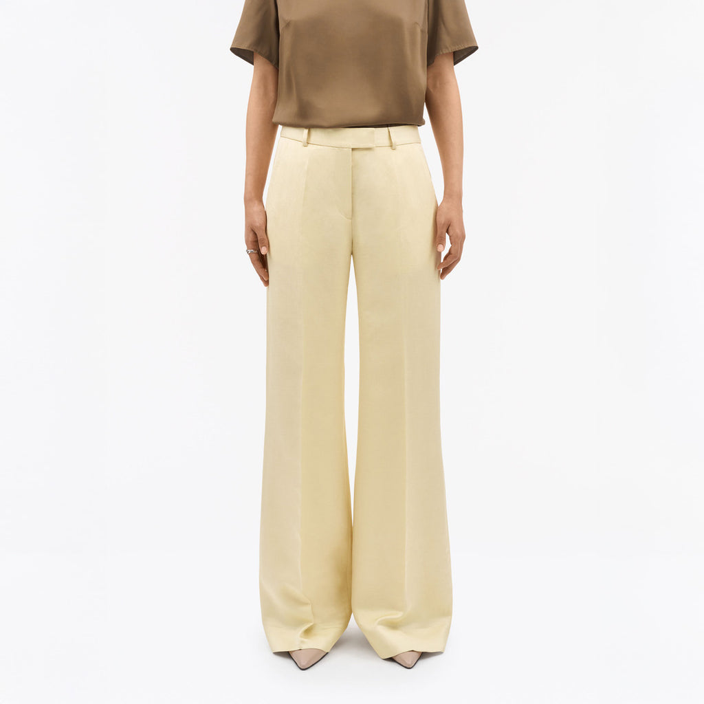 Hedvi Flared Trousers - Buttermilk Scotch Yellow