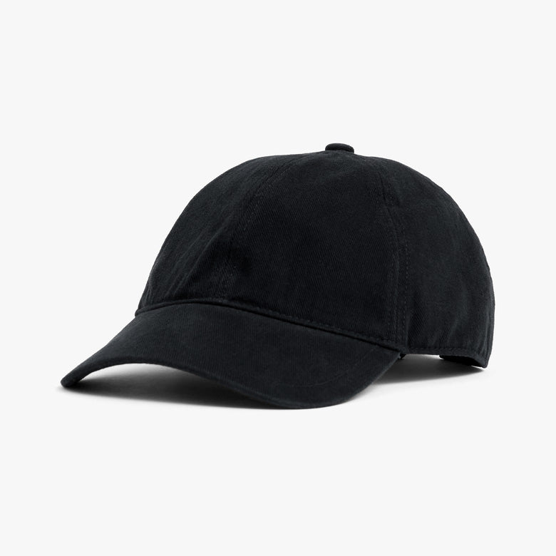 Hent Cotton Baseball Cap - Black