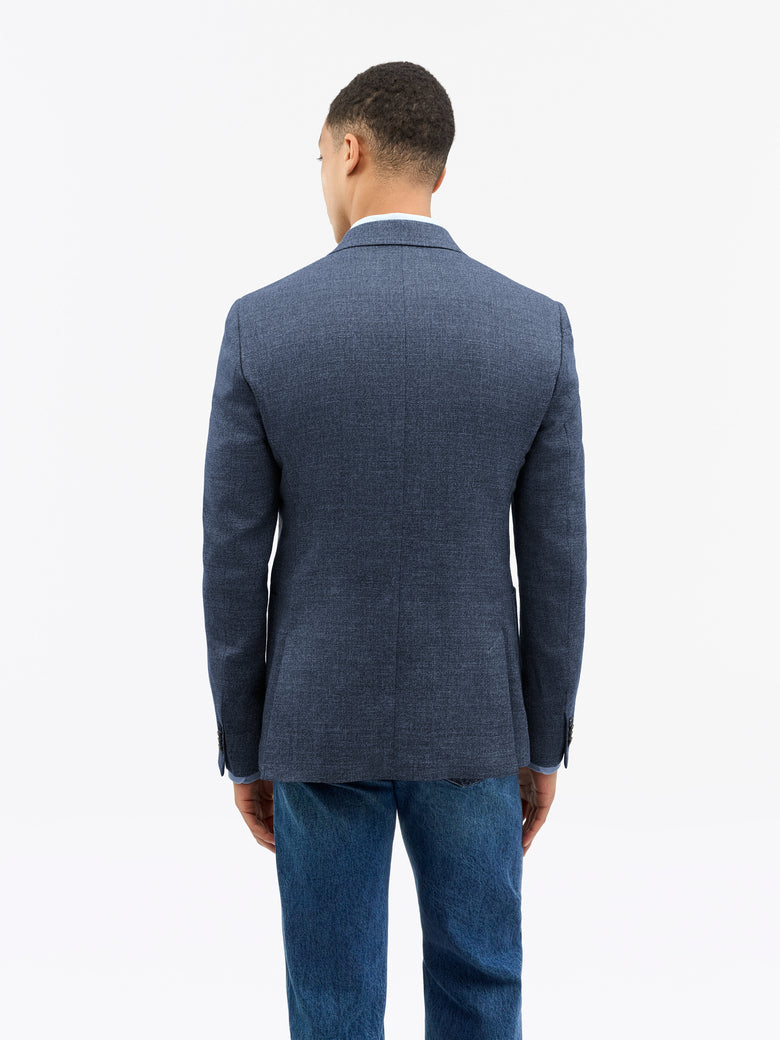 Veste Justin HL en lin et laine - Bleu poussière