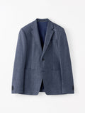 Veste Justin HL en lin et laine - Bleu poussière