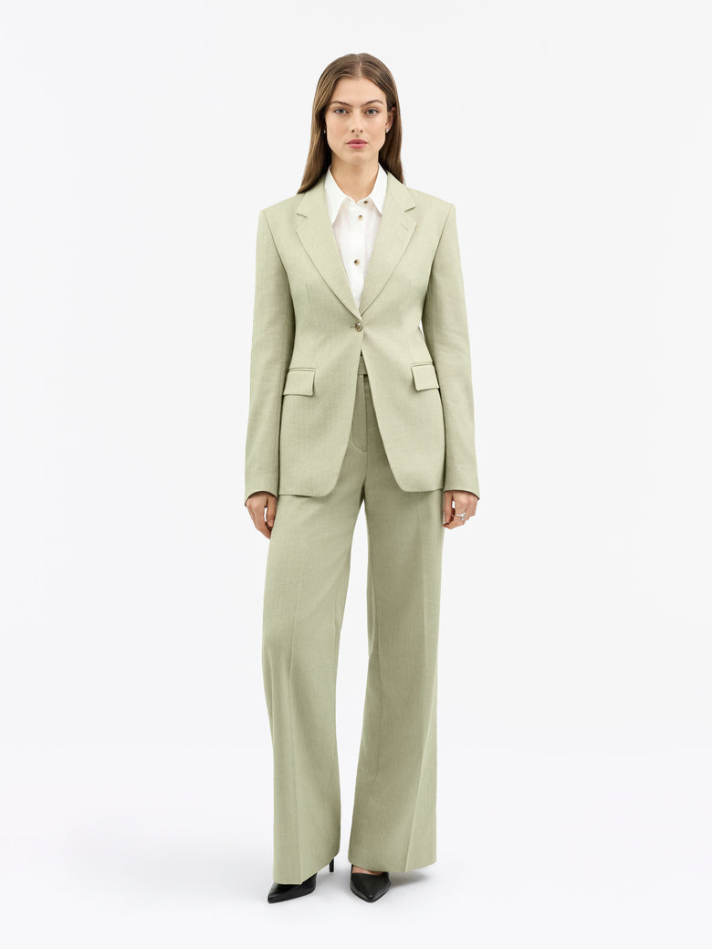 Veste Narina en lin et laine - Sage Sagesse