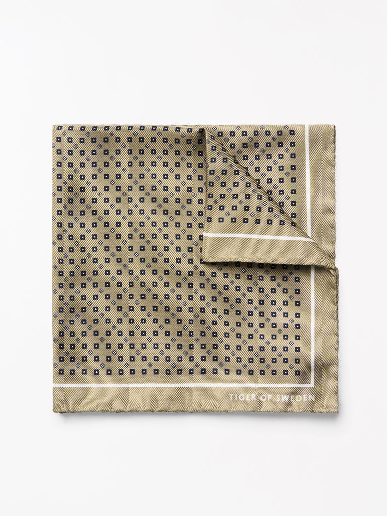 Mouchoir à motifs Quadra - Greige