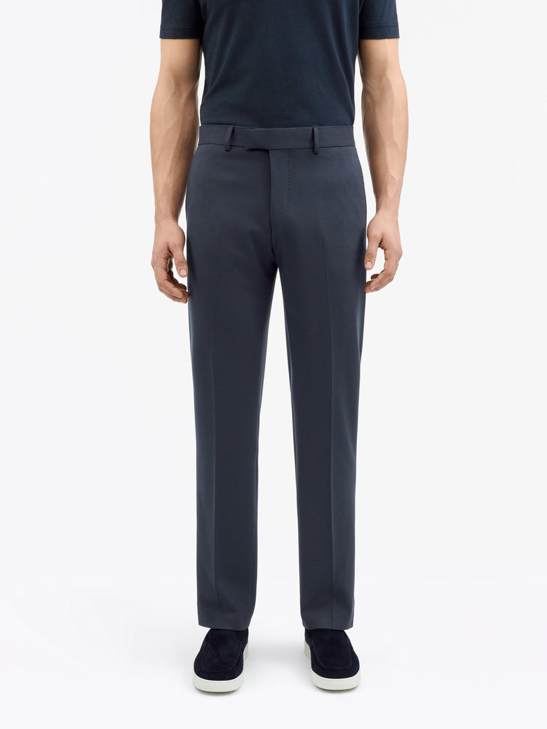 Pantalon brossé tendu en jersey - Encre claire