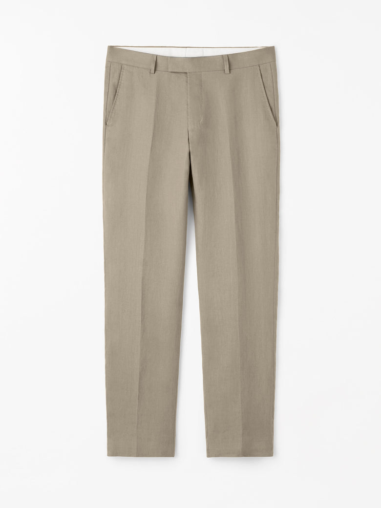 Tense Tapered Linen Trousers - Auburne Glaze
