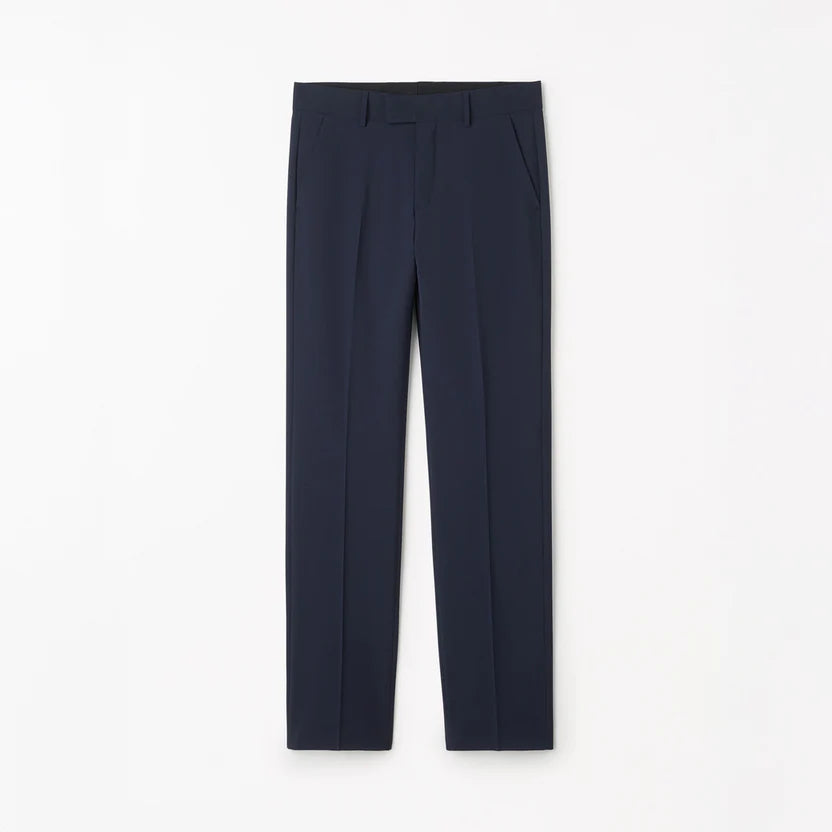 Tenser Tailored Straight-Leg Trousers - Light Ink