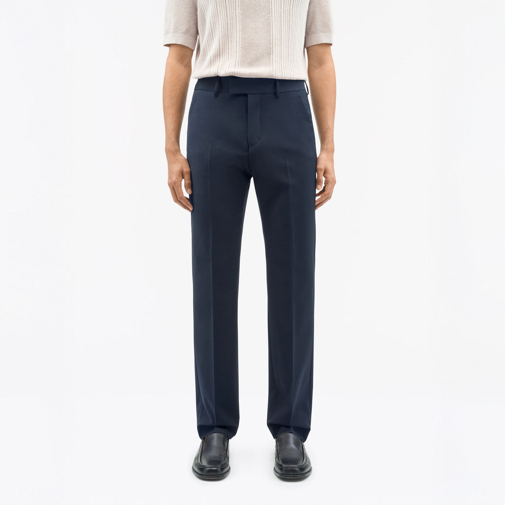 Tenser Tailored Straight-Leg Trousers - Light Ink